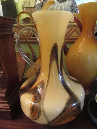 Venetian Glass Vase/ Pitcher