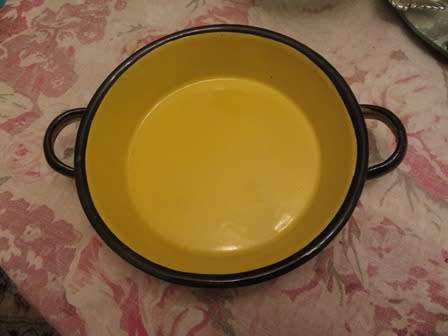 Vintage  Enamel Pan Made In Poland
