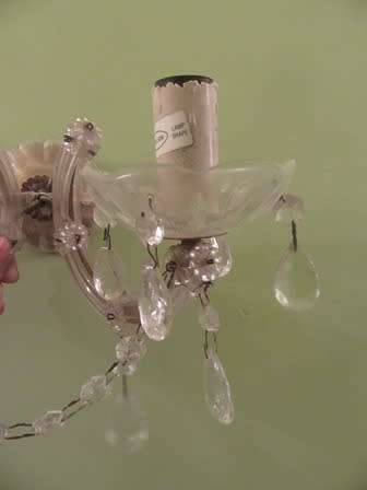 Crystal Double  Arm Wall Light