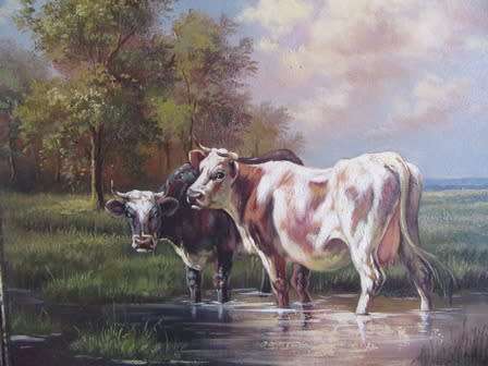 Nguni Cow Painting Beautifully Framed