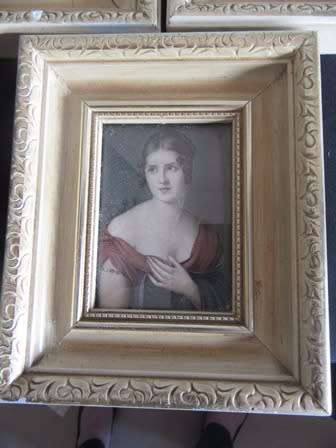 Set of 3 Framed Minature Victorian Style Pictures