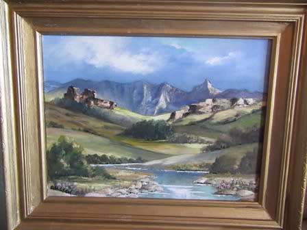 SA Artist G Hulsen Framed Landscape Painting