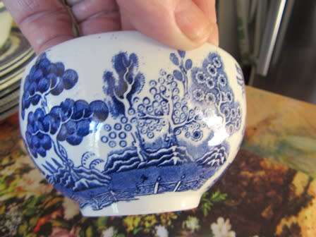 Collection of 25 Pieces of  Blue Willow  Pattern Plates and Bowls