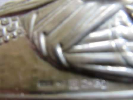 Silver Plated Religious Icon Mother & Child