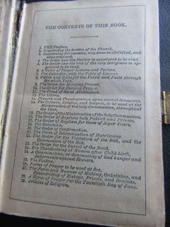 The Book of Common Prayer United Church of England & Ireland C 1859