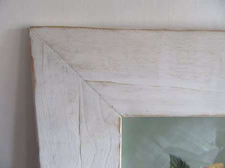 Framed in a Shabby Chic frame is a Rose Painting done in Oils on Board