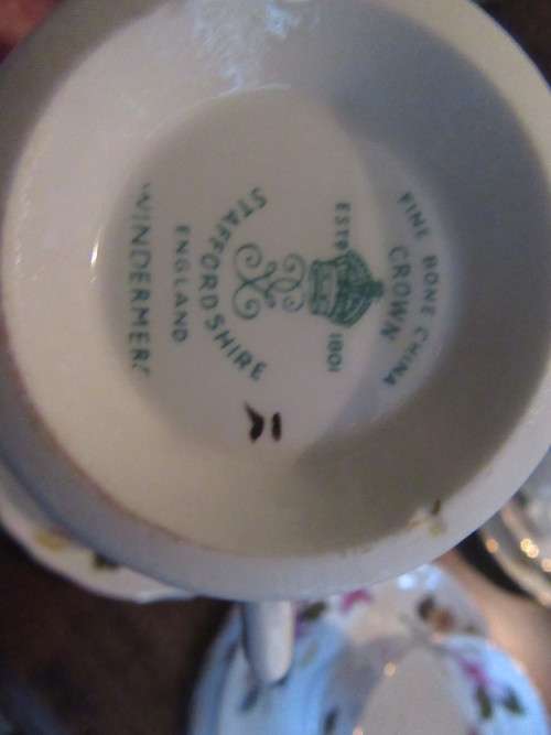 Set of 6x Trios Crown Staffordshire Windmere Pattern