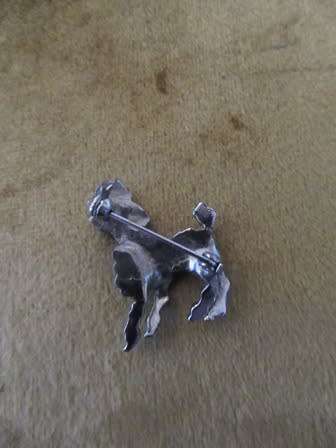 Vintage Marcasite Poodle Brooch