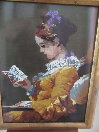 Beautiful Tapestry of A Young Girl Framed