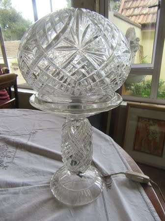 Large Crystal Table Lamp
