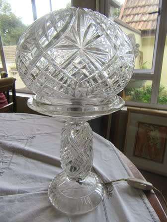 Large Crystal Table Lamp