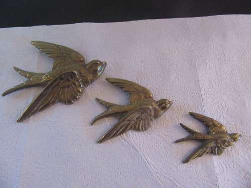 Brass Flying Swallows