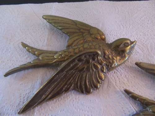 Brass Flying Swallows