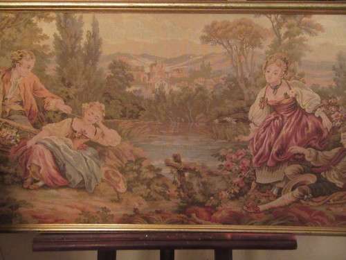 Framed Large French Tapestry