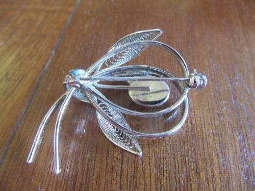 Vintage Opal Style Brooch