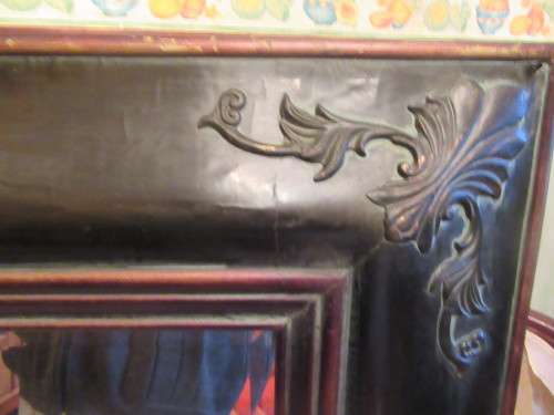 Large Wooden Decorative Bevelled Mirror