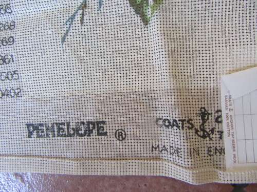 Malmaison Rose Tapestry - Uncompleted Tapestry By Coats & Anchor England