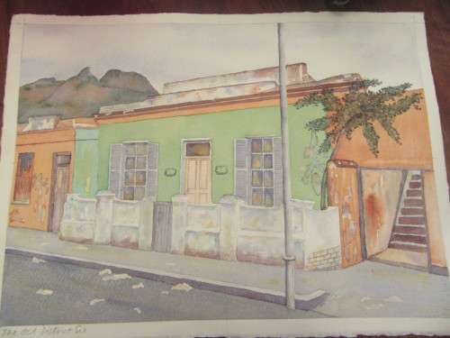 Watercolour By Brian McKendrick SA Artist Unframed "District Six"
