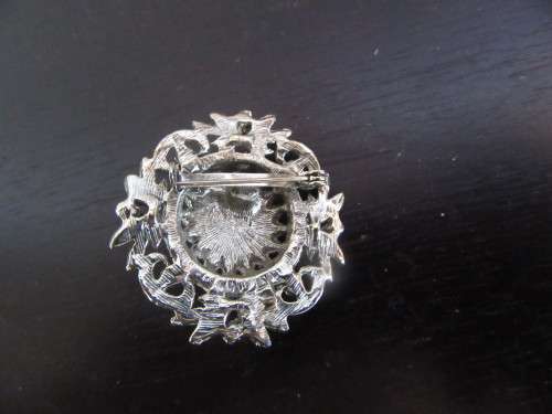 Faux Pearl Brooch