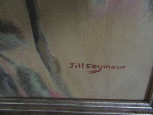 Rose Painting by Jill Seymour Framed