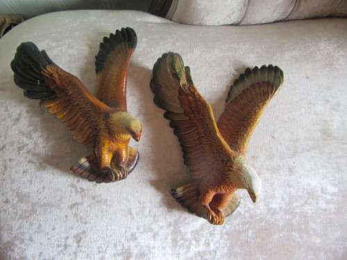 Pair of Bossons Eagle Wall Plaques