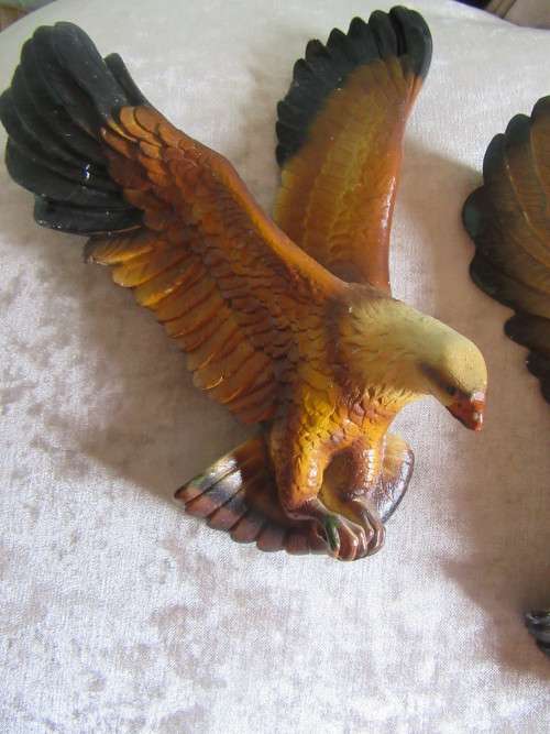 Pair of Bossons Eagle Wall Plaques