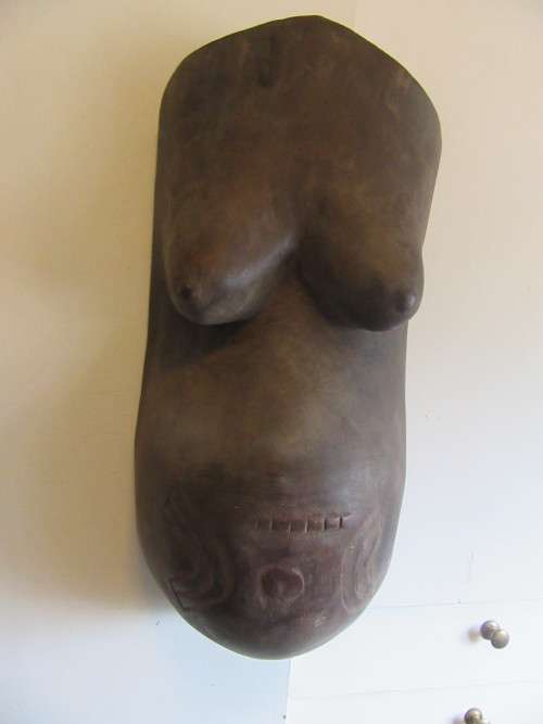 Antique Makonde Tribe Fertility Mask Torso