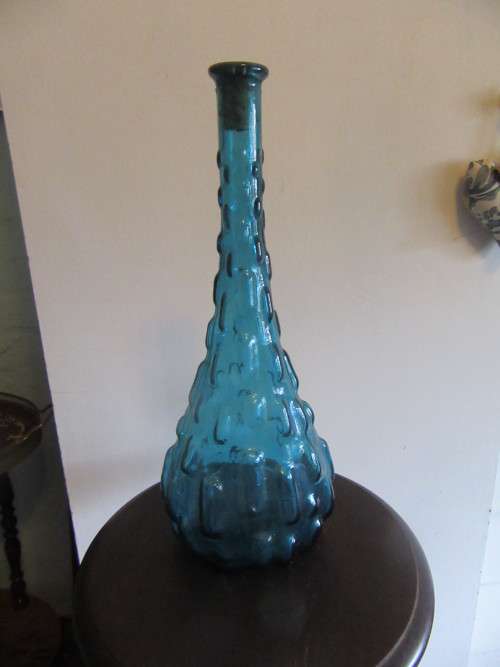 Empolia Hobnail Glass Genie Bottle made in Italy