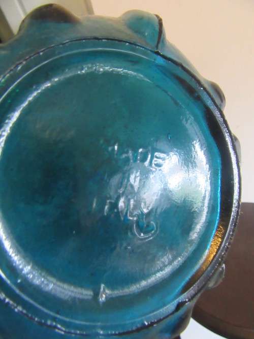 Empolia Hobnail Glass Genie Bottle made in Italy