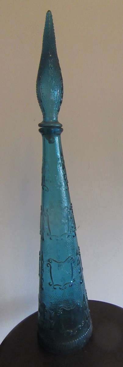 Teal l Glass Decanter