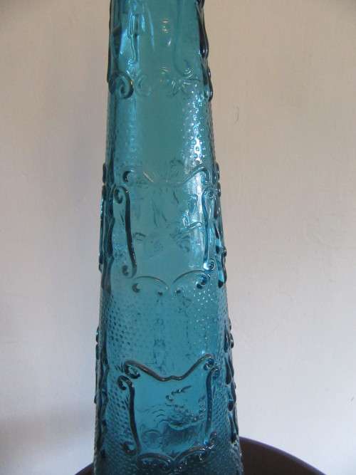 Teal l Glass Decanter