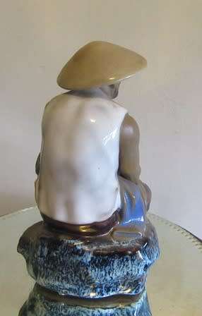 Chinese Shiwan  Mudman Figurine Large
