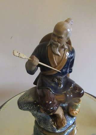 Chinese Shiwan  Mudman Figurine Large
