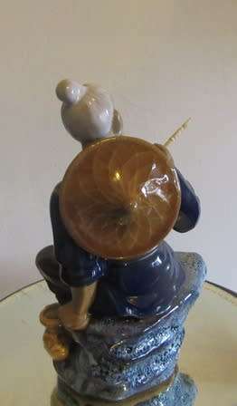 Chinese Shiwan  Mudman Figurine Large