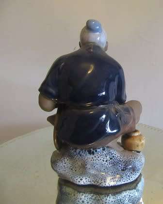 Chinese Shiwan  Mudman Figurine Large