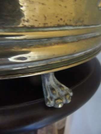 19th Centuary Brass Circular Repousse Embossed Horse & Carriage Kinder/ Coal Box