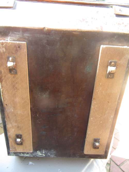 Victorian Copper & Brass Coal Scuttle With Shovel & Liner on Brass Wheels