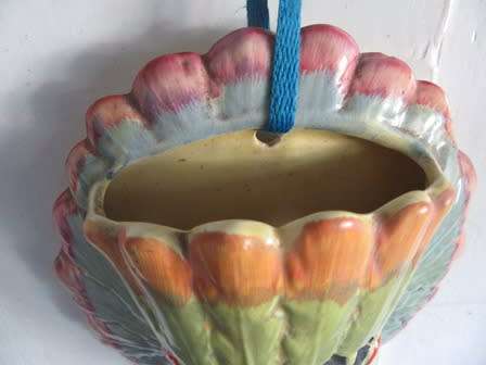 Rare Burleighware Native American Wall Pocket Vase  C1930