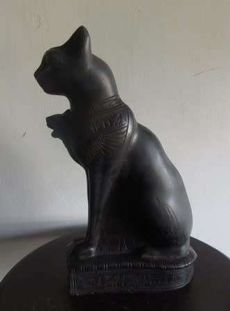 Baster Slate Egyptian Cat Figurine