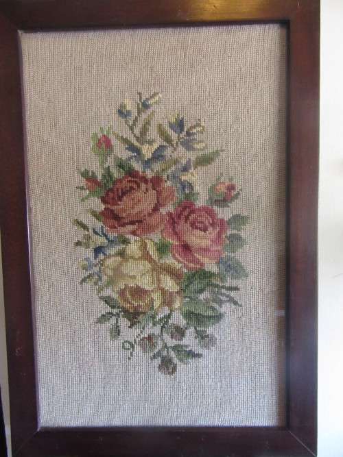 Beatifully Framed Rose Tapestry
