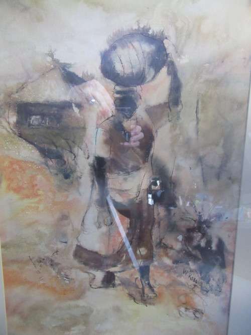Welcome Koboka SA Artist Water Carrier Investment Painting