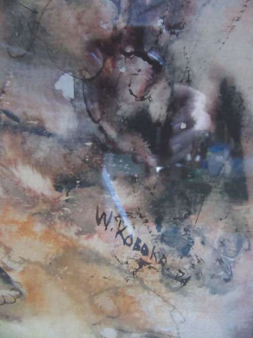 Welcome Koboka SA Artist Water Carrier Investment Painting