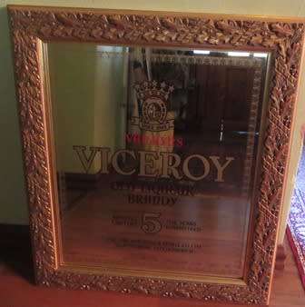Stunning  Viceroy Advertising Framed Mirror
