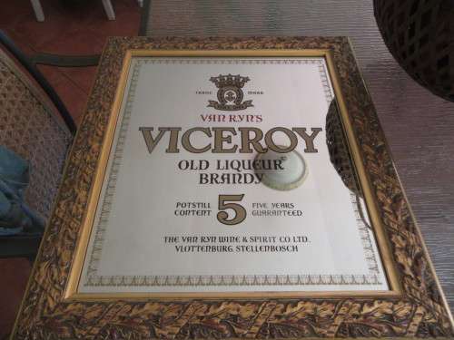Stunning  Viceroy Advertising Framed Mirror