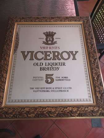 Stunning  Viceroy Advertising Framed Mirror