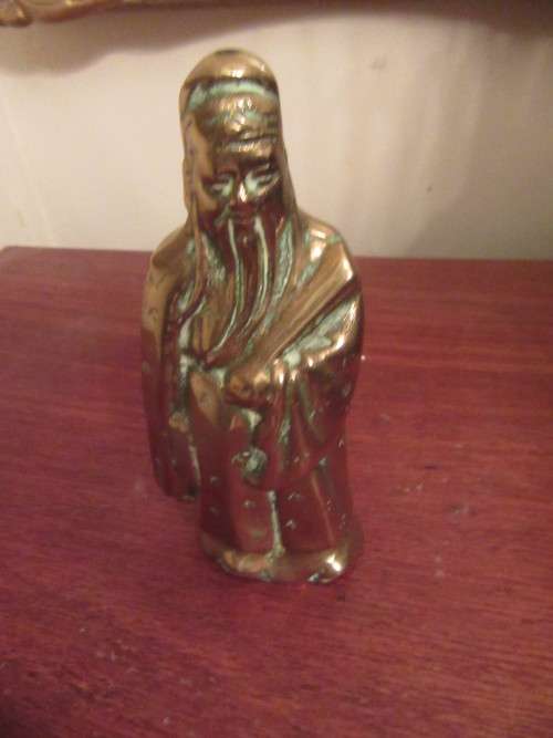 Brass Chinese Immortal Figurine