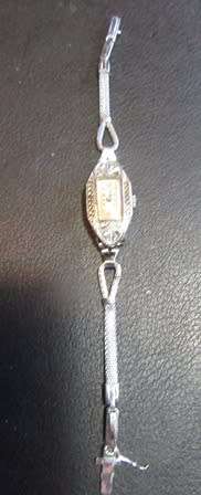 Swiss  Silver 925 Marcasite Wrist Watch
