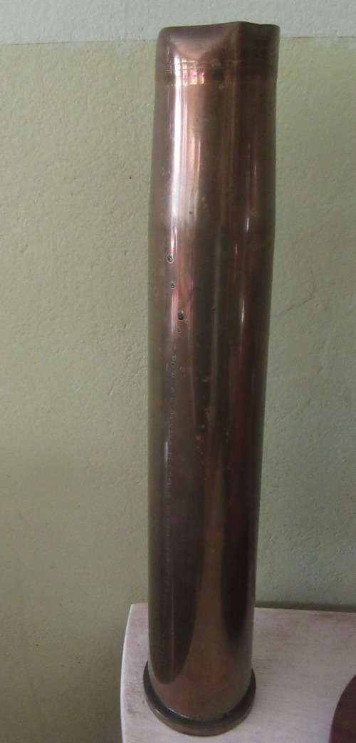 World War 11 40mm Anti Aircraft Brass Shell C1944