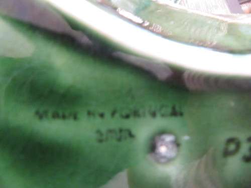 Set of 4x Lettuce leaf Plates made in Portugul