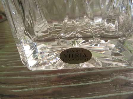 Vitria Lead Crystal Decanter